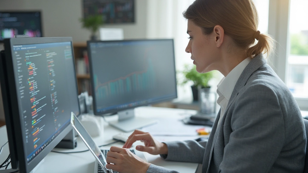 Professional managing priorities and task organization