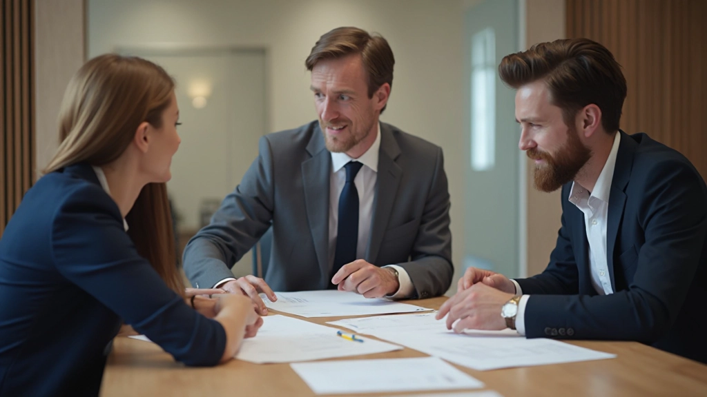 Lagsamarbete i modernt kontorsmöte med fokuserad diskussion