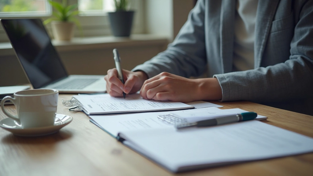Anteckningsblock och penna på skrivbord med strukturerad anteckningsstruktur synlig