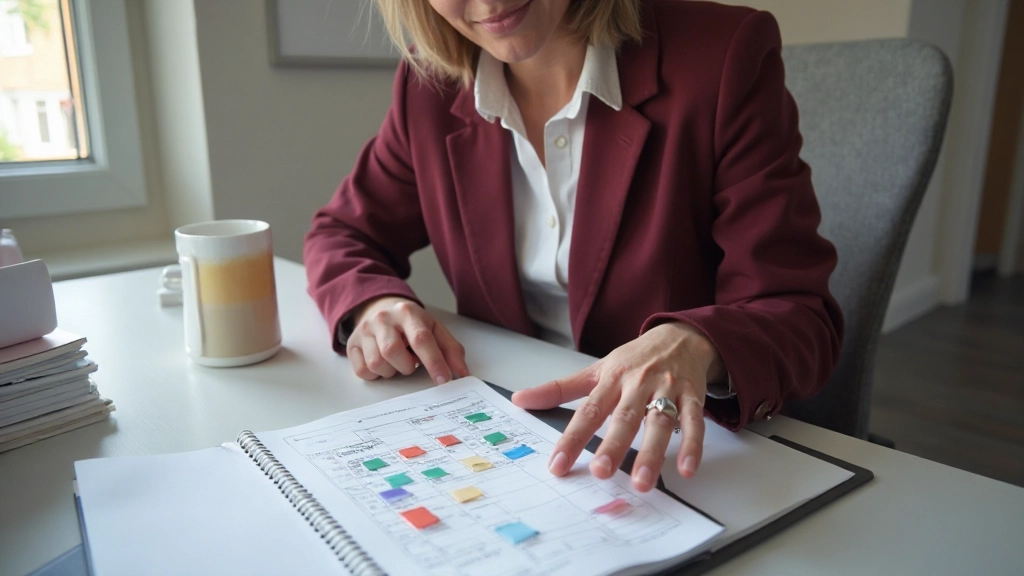 Proffesionell arbetsmiljö med tidsblockering och fokuserat arbete